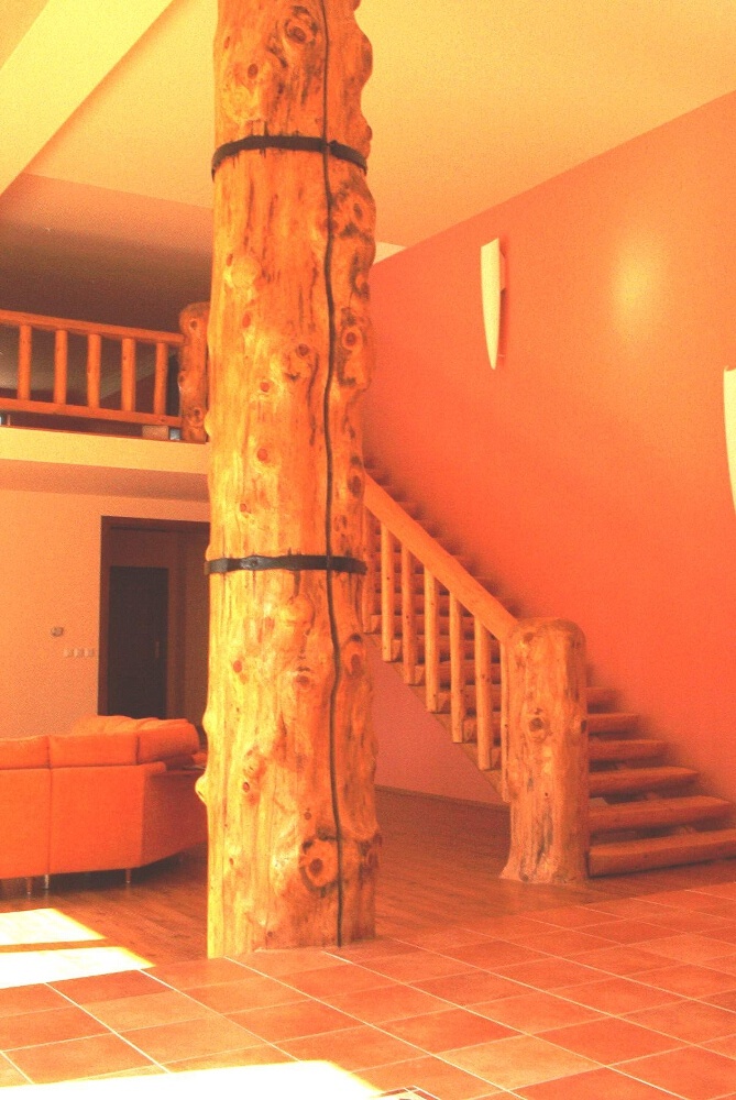 Blockhausartige Treppen