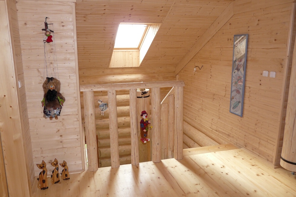 Blockhausartige Treppen