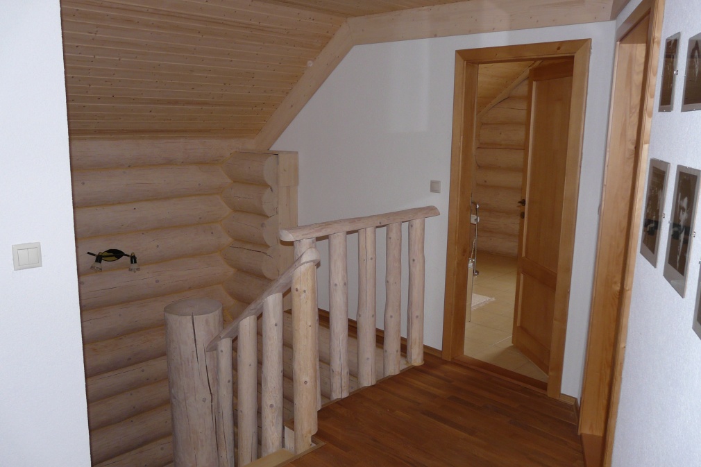 Blockhausartige Treppen