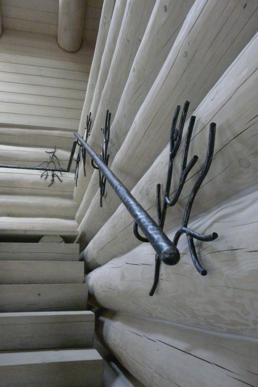 Blockhausartige Treppen