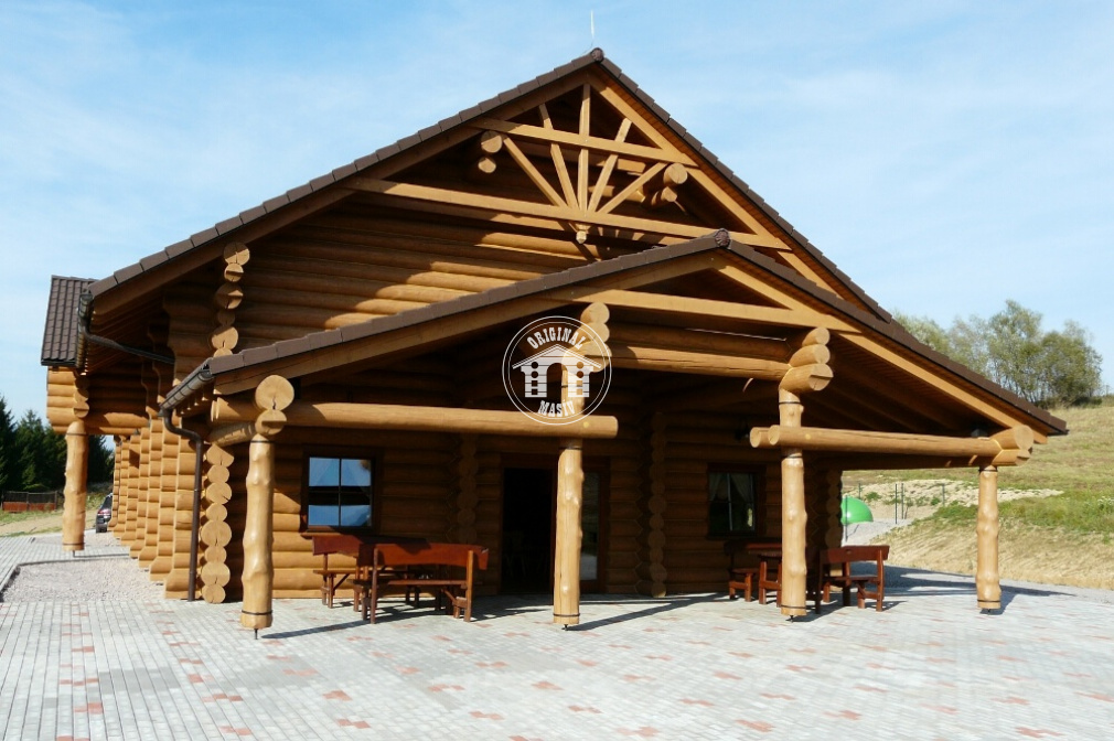 Blockbau–Restaurant