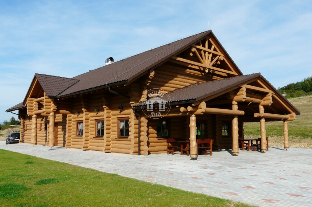 Blockbau–Restaurant