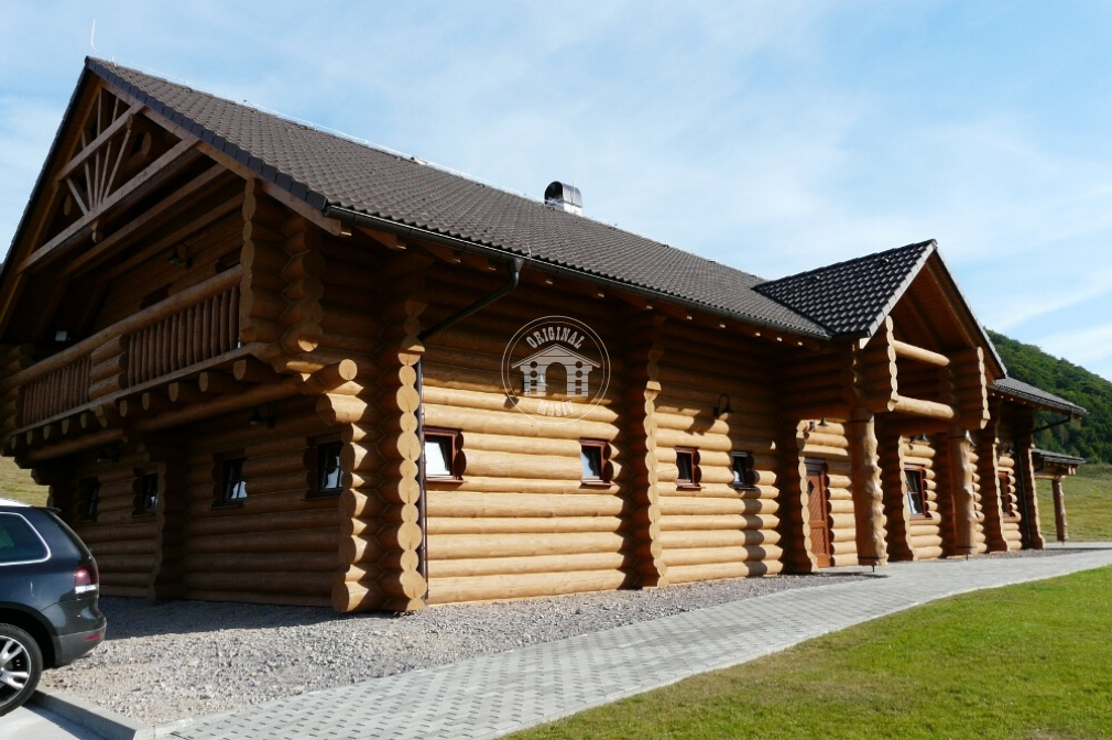 Blockbau–Restaurant