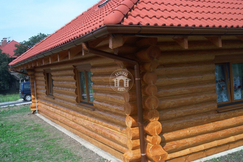 Blockbau – ebenerdiger Bungalow