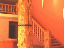 Blockhausartige Treppen