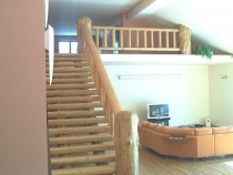 Blockhausartige Treppen