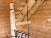 Blockhausartige Treppen