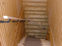 Blockhausartige Treppen