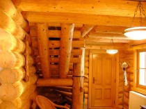 Blockhausartige Treppen