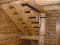 Blockhausartige Treppen