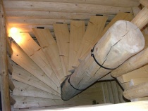 Blockhausartige Treppen