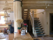 Blockhausartige Treppen