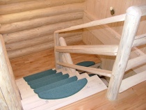 Blockhausartige Treppen