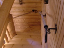 Blockhausartige Treppen