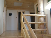 Blockhausartige Treppen