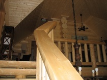 Blockhausartige Treppen