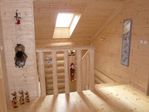 Blockhausartige Treppen