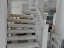 Blockhausartige Treppen