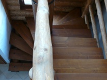 Blockhausartige Treppen