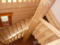 Blockhausartige Treppen