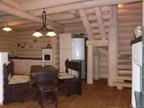 Blockhausartige Treppen