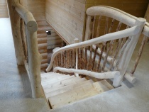 Blockhausartige Treppen