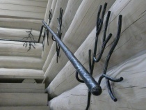 Blockhausartige Treppen