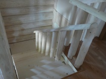 Blockhausartige Treppen