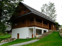 Blockhütte aus Holz