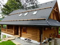 Blockhütte aus Holz