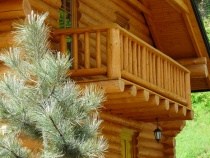 Blockhütte – Detail