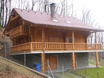 Blockbau – Einfamilienhaus mit Garage