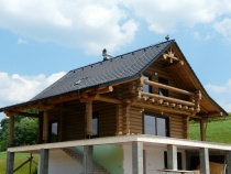 Blockbau – Einfamilienhaus mit Keller