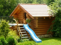 Blockhüttchen für Kinder