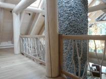 Blockhausartige Treppen